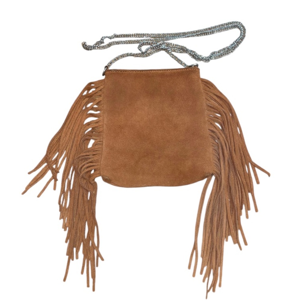 Ecote suede leather fringe crossbody - Picture 1 of 11